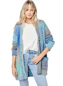 NWT l*space Zoe Beach Ombre Cardigan Sweater Oversized Layer Topper Size M/L