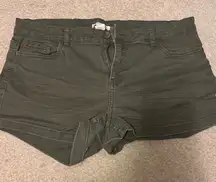 H&M dark green shorts size 12