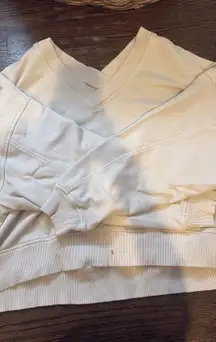 Aerie Sweater Tan V-Neck