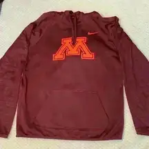 Maroon & peach UMN Sweatshirt sz M back to school college high school Minnesota
