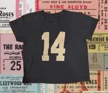 Graphic 14 Navy Baby Tee John Galt - Brandy Melville