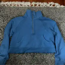 Lululemon oversized scuba funnel neck blue size XS/s