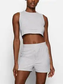 Skims boyfriend boxer in heather gray