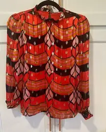 Joie Womens XS NWT Print Blouse