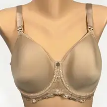New Hot Milk HotMilk US Size 32F Obsession Maternity Nursing Bra Nude Beige