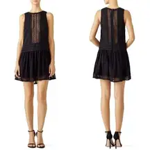 NICHOLAS Black Panelled Lace Dress