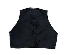 Pretty Little Thing Black Sleeveless Top