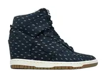 💖 Nike Sky Hi Hidden Wedge Sneakers Obsidian Blue