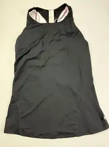 Black fabletics Top with Built-in Sports‎ Bra Workout Fitness Yoga Running S