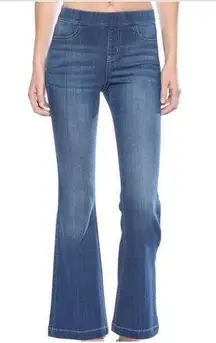 Cello Women's Flare Denim Jeans Blue Size L Medium Wash