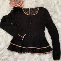 Double Zero  Peplum Sweater