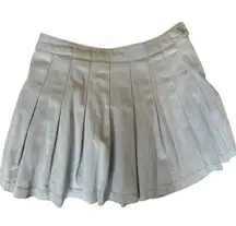 Hesperus Light Blue Pleated Mini Summer Academia Skirt Womens Medium