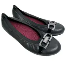 Munro Flats Size‎ 5.5 Black Metallic Ivy Ballet Slip On Casual Shoes