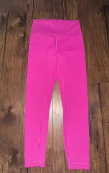 Lululemon Hot Pink Align Leggings Size 6  25’’ NWOT