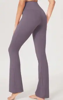 Women's High-Waisted Flare Pants - Purple