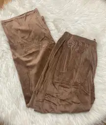 SKIMS  Size Large Velour Track Pant in Sienna Women’s Lounge Sweat Pants NWT