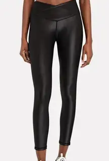 NWT WeWoreWhat Splice Legging Crossover Black High Shine Size Medium M NEW $78