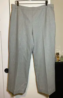 Le Suit ‘Tweed’ Gray Wide Leg Trouser Pants 16 Petite