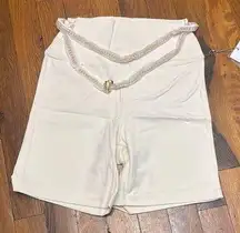 WeWoreWhat brand mew chain biker shorts