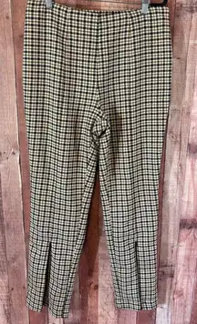 Who What Wear Black‎ And White Houndstooth Print Pull On Pants Size 12
