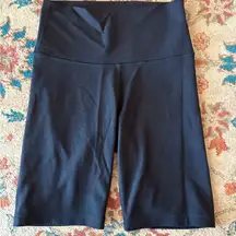 TNA Black Bike Shorts with High-Rise Waistband