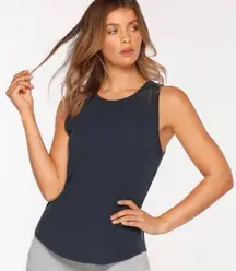 Lorna Jane Cylo Active Tank Top in ‘Midnight Indigo’ Navy Blue Size Medium