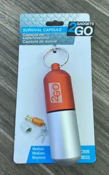 Keychain capsule waterproof NWT-Makes a great gift!!