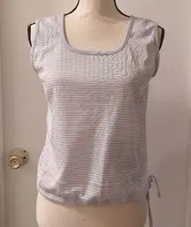 Vintage 80s Purple/White Striped Tank