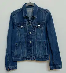 Gap Women’s Medium Wash Cropped Short Jean Jacket‎ Small