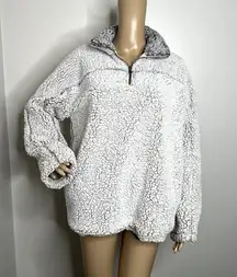 Thread + Supply Fleece Pullover Fuzzy Sweatshirt