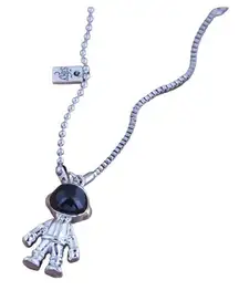 Astronaut steel fashion hip-hop long necklace