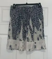 CAbi Bella Leopard Print Mini Skirt 401