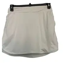 Nike DRI-FIT White Skorts Biker Shorts Tennis Golf Gym Size Small EUC #0836-ATH