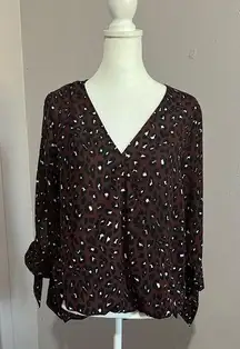 West Kei Leopard Hi-Lo Blouse