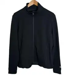 Roots73 black soft shell bomber jacket size 2XL custom branded