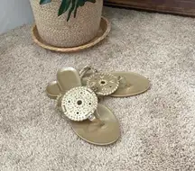 Jack Roger’s gold jelly sandal