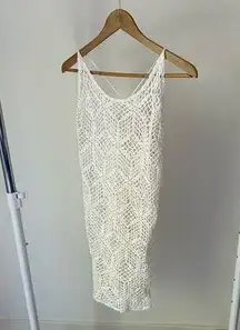 Nicolita White Knit Bikini Cover Up‎ Size M-XL