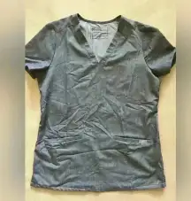 FIGS Scrubs Heather grey scrub top technical collection XS