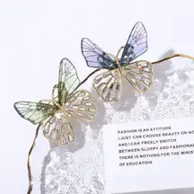 Mini Transparent Wings Butterfly Brooch