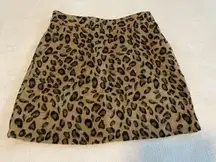 Cheetah Print Mini Skirt