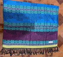 Vintage 100% New Pasmina Scarf of Angkor Wat Temple in Cambodia‎