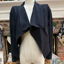 Romeo & Juliet Couture Navy Blue Faux Suede Jacket / S / Excellent condition