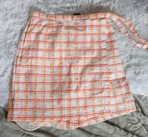 Cutter & Buck Gingham Plaid Golf Skort