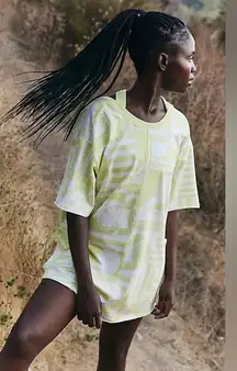 NWT Free People Movement Hot Shot Tee Printed Romper In Sunday Market Zest