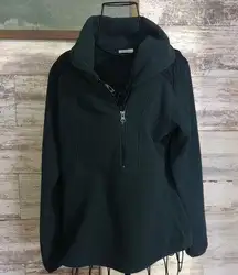 Columbia blue cowl neck sweatshirt size medium fleece quilted pattern fleece​​