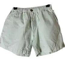 Chubbies Baggy Green Chino Shorts Womens Sz M Elastic Waist