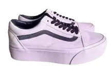 Vans Old Skool Unisex Suede Lavender Shoe Size 8 or 9.5 #217