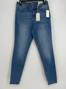 STYLE & CO MID RISE SCULPTED LIFTS & ENHANCES SKINNY LEG STRETCH JEANS SIZE 4