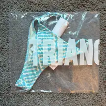 Triangl Bikini Bottoms Blue and white