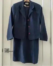 Talbots Dress Blazer Set Business Attire Workwear Career Wear Irish Linen